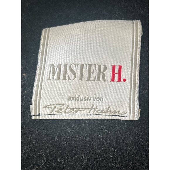 Mister H. by Peter Hahn Black Wool Jacket with Green Trim | Austrian Trachten Bl - Picture 6 of 12